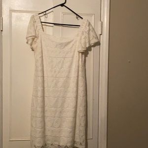 Winter White Dress with lining.